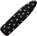 SEANATIVE Colorful Dogs Paw Ironing Board Cover 15 x 54 inch, Elastic Edge Scorch Resistant Ironing Board Cover and Pad Protective Cloth