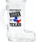 Texas Boot Shot Glass – Everything is Bigger in Texas | Cowboy Boot Shaped Western Glassware | Funny Souvenir Gift, Novelty Party Favor, Country Decor, Collectible Bar Accessory