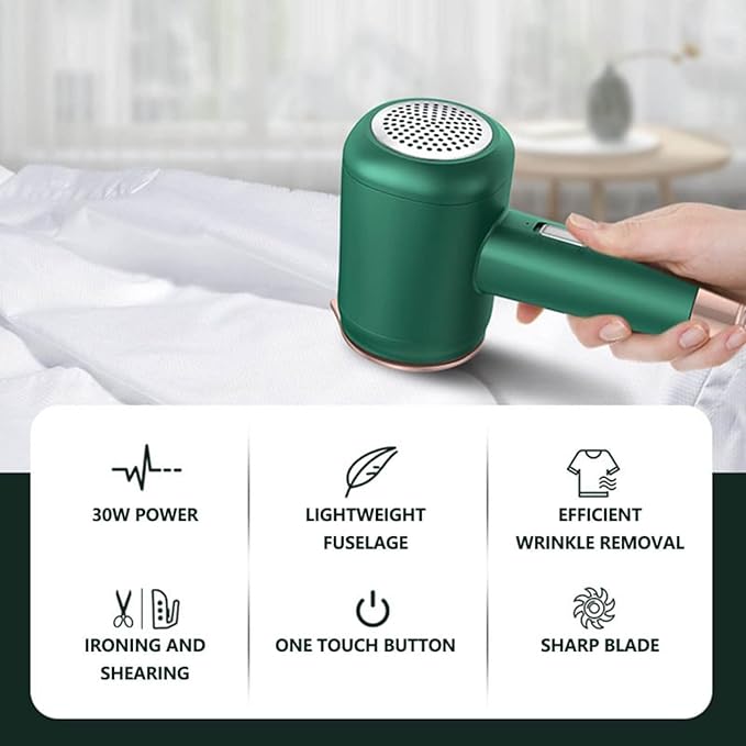 Portable Mini Ironing Machine, Handheld Mini Ironing Machine Travel and Handheld, Portable Mini Steam Iron, Portable Iron Steamer for Clothes (1, Purple)