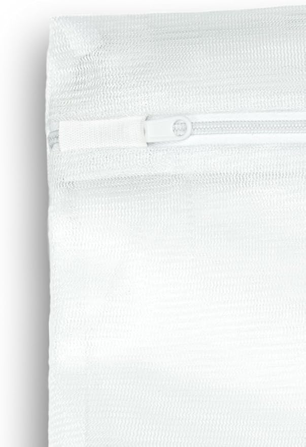Fishers Finery Multi-Pack Mesh Wash Bag; Zipper Closure-1 Year Replacement (5 Pack, 12 X 17 in)