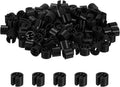 300-Pack Clothes Hanger Markers Blank, Plastic Garment Color Coded Size Clips Fit 3.5mm Rod for Clothing/Wire Hangers, Colored Coding Marker [Black]