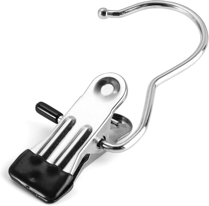 Tosnail 40 Pieces Boot Hanger Clips, Stainless Steel Laundry Hooks, Closet Hanging Clips, Space Saving for Jeans, Hats, Tall Boots, Towels