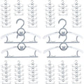 Baby Hangers for Nursery Closet 60 Pack Plastic Kids Clothes Hanger Space Saving Non Slip Extendable Toddler 11-14” Adjustable Hangers Heavy Duty Clothing Infant Hanger Bulk, Grey