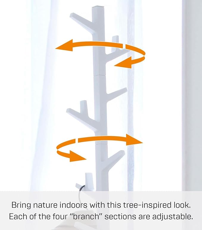 YAMAZAKI Home Branch Coat Rack Tree/Standing Coat And Hat Hanger, 69" - Steel + Abs Plastic