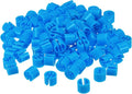 UXCELL 150pcs Blue Plastic Clothes Hanger Markers, Size 12mm x 10mm, Fit 3.5mm Rod, Color Coding Labels for Clothing Hangers