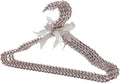 16 inch Pearl Hanger Cute Ribbon Bow Hanger Metal Elegant Clothes Hangers for Wedding Dress Photographing or Decorate Your Closet (5, Gray)