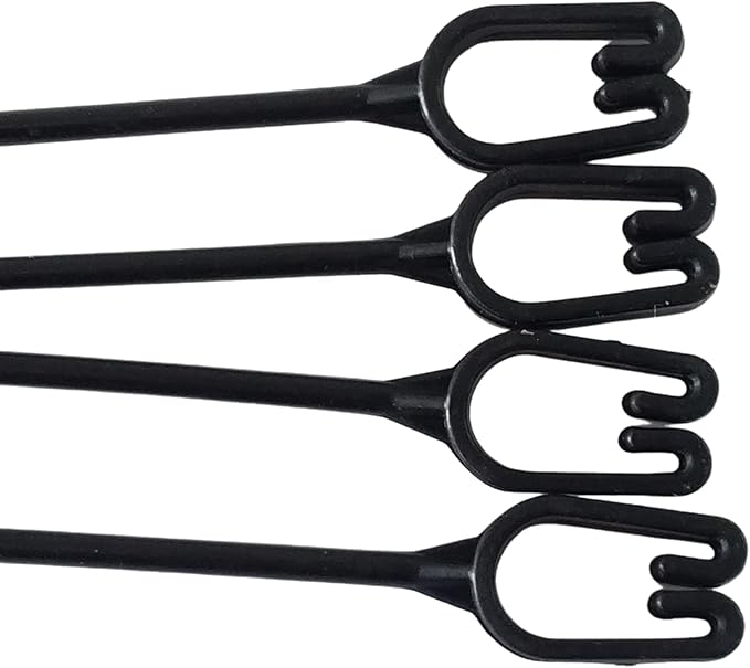 Replacement 4 Strand Plastic Hangers for 12" Hanging Baskets - Set of 5 (Black)