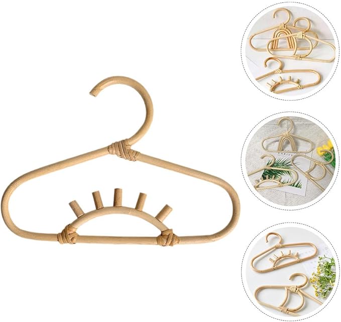 Baby Hangers Baby Hangers Rattan Wall Shelf Hanger Kids Nursery Clo Rattan Clothing Toddler for Dress Shirt Decorative Kid Clothes Baby's Baby Organizer Kids Hangers Kids Hangers