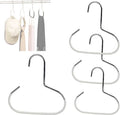 Durable Steel Hangers Maximize Closet Space with Versatile Storage, Hat Organizer Durable Stainless Steel, Durable Steels Hangers for Caps, Ties, Scarves, Clothes (White,4 pcs)