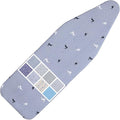 Ironing Board Cover and Pad Standard Size 15 x 54,3 Pairs of Hook and Loop Fastener Straps,Elastic Edges,2 Layers Ironing Board Cover with Thick Padding (Pattern A)