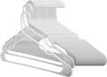 Standard Plastic Hangers, Everyday Tubular Clothes Hangers, Hanger (30 Pack)