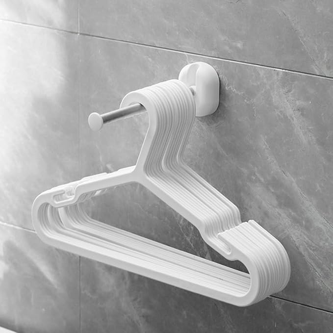 Cabilock Stainless Steel Wall Mounted Coat Hanger Rack with Swing Arm Space Saving Clothes Hanger Organizer for Closet Bathroom Laundry Storage