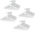 Plastic Kids Hangers - 100 Pack Non-Slip Baby Clothes Hangers for Closet, Toddler & Newborn Clothing Pants, Skirts, Coats (White)