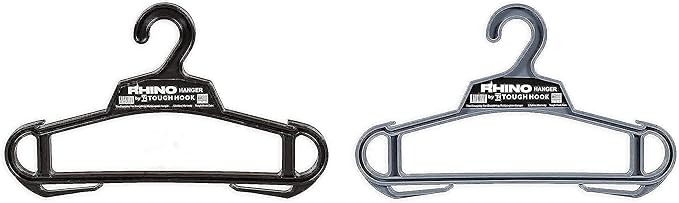 Rhino Hanger Multi Pack Set of 2 Black and Grey |USA Made