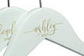 Gold Personalized Bridal Hanger, Engraved Wedding Hangers, Bride Keepsake, Custom Mrs