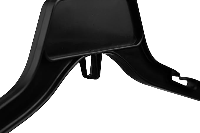 DEILSY™ Black Plastic Hangers – Durable Black Clothes Hangers, Slim Clothing Hangers for Organizing Shirts, Dresses, Jackets, and Coats in Your Closet - 25 Pack
