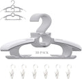 Baby Nursery Closet Hangers, Ultra Thin Non-Slip and Extendable Laundry Infant Pant Hanger for Newborn Clothes 30pcs11“-14‘’ Adjustable Children Coat Hanger for Girl Boy Toddler Kids Child