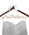 Custom Wedding Dress Hanger for Bride Mrs Bride Accessory Wire Hanger Bridal Gift