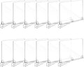 Fixwal 12 PCS Detachable Acrylic Shelf Dividers for Closet Organization Clear Shelf Divider for Closet Organizers and Vertical Purse Organizer for Closet, Bedroom, Kitchen, Office, Cabinets, Bathroom