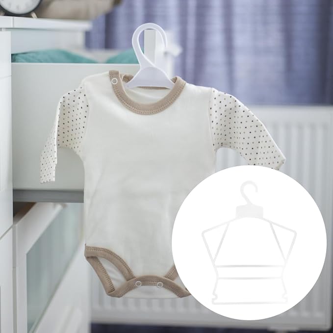 Baby Clothes Hangers Plastic Kids Hangers for Infant Clothes Drying Rack Non-Slip Toddler Organizer Space Saving