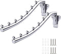 Folding Clothes Hanger Rack Wall Mount, Flodable Laundry Hanging Rack, 2 Pack Small Space Saver Bathroom Bedroom Hanger Dryer Rack Wall Mounted Garment Hangers with Swing Arm Holder for Clothes Coat