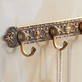 Coat Rack Antique Coat Racks, European Row Hooks, Retro Hooks, Clothes Living Room Wall Hanging Bathroom Wardrobe Door Coat Hook Wall Hooks (Color : A, Size : 4 Hook)