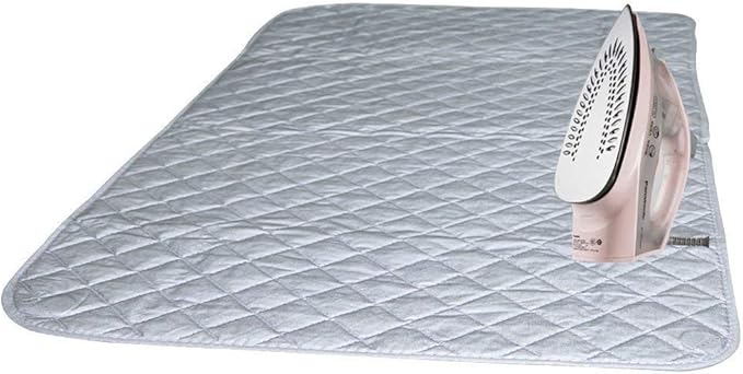 Ruibo Magnetic Ironing Mat Blanket,Iron Board Alternative Cover/Quilted Washer Dryer Heat Resistant Pad/Portable Cover/Mat Grey 33"X 18"