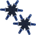 Bed Sheet Detangler with 6-Clip, WAD Preventer Stop Bed Sheets/Duvet Covers/Blankets from Tangling, Twisting & Balling up in Dryer Washer and Dryer, 2 pcs(Blue)