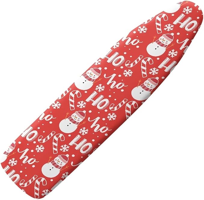 Christmas Snowmen Candy Iron Pad Covers Standard Boards Stain & Scorch Resistant Soft Fabric Iron Board Replacement Cover for 15" x 54" Ironing Board Thanksgiving Decor