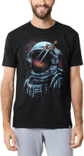 INTO THE AM Graphic Tees for Men S - 4XL Premium Short Sleeve Colorful T-Shirts Trippy Space Designs