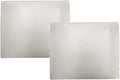 Heat Resistant, Non-Slip, Metal Counter/Table Protector Mat, Large - 14" x 17" - 2 Pack - Silver
