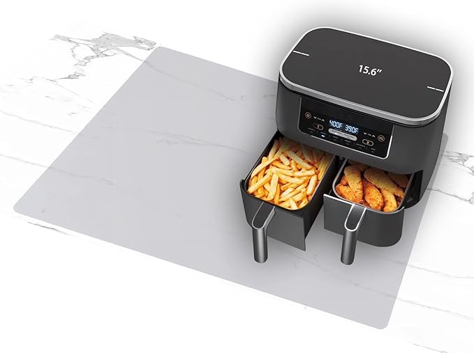 32''x24'', Supmat Ultra Large, Super Versatile Extra Large and Thick Heat Resistant Silicone Mat, Counter Mat, (1, Frosted Transparent)