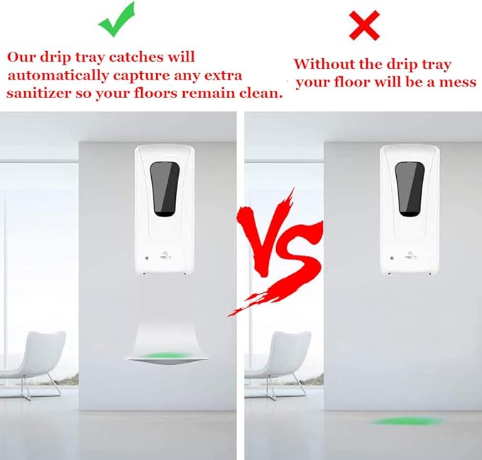 Soap Dispenser Drip Tray, Wall Mount Soap Dispenser Bracket, Laundry Detergent Drip Tray, Easy to Clean (White,5pcs)