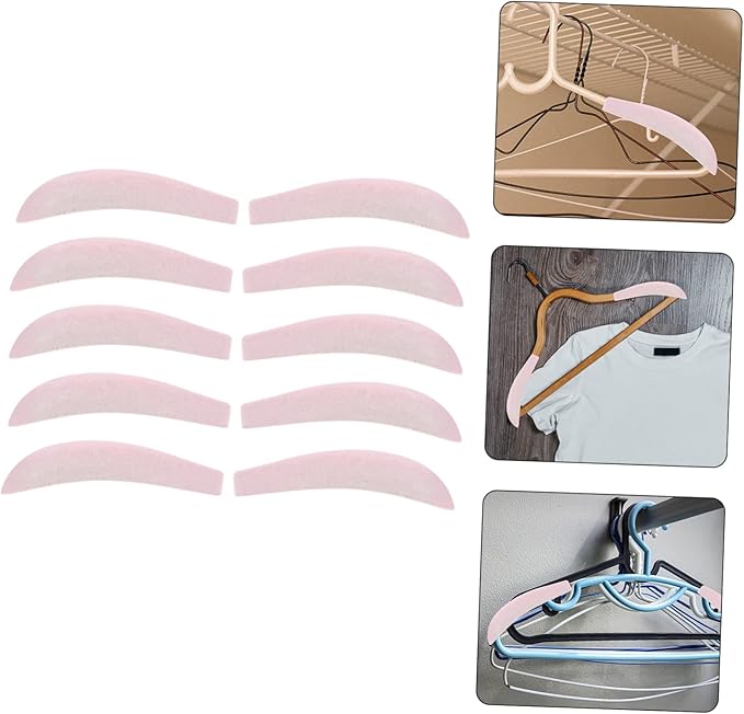 DOITOOL 40 Pcs Hanger Shoulder Rest Clothes Hanger Velvet Hangers Clothing Hanger Shoulder Pads Coat Hanger Shoulder Forms Wide Hanger Shoulder Forms Wide Hanger Shoulder Pads Sweater
