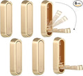 Folding Coat Hooks, 6 Pcs Foldable Gold Wall Hooks Heavy Duty Foldable Hook Bathroom Towel Hooks Robe Hooks Wall Mounted for Hanging Coat Towels Clothes Hat Bags Keys
