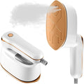 Garment Steamer, 2-IN-1 Travel Iron for Clothes, Powerful Clothes Steamer Iron for Travel, 1100W, Fast Heat-up, 3 Steam Levels Output, Portable Handheld Steamer for Travel Home & Office (Light White)