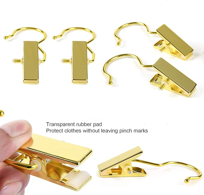 20 Pcs Gold Boot Clips for Closet, Gold Boot Hangers with Hooks, Clothes Pins, Single Clip Hangers, Portable Home Travel Hangers for Hats, Socks, Towels, Bras