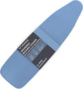 Ironing Board Cover and Pad 18x54, Thick Padding, Elastic Edge, Silicone Coated, Resist Scorching, Adjustable Fastener, Heavy Duty Padded Iron Board Covers (Blue)