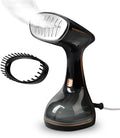 HubiCare Handheld Garment Steamer for Clothes - 1500W TurboSteam, 3 Steam Levels, 320ml Big Capacity, Strong Penetrating Steam, 20s Fast Heat-up, Steam Iron Fabric Wrinkle Remover (Black)