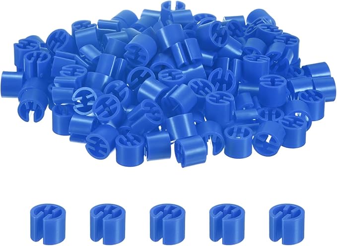 300-Pack Clothes Hanger Markers Blank, Plastic Garment Color Coded Size Clips Fit 3.5mm Rod for Clothing/Wire Hangers, Colored Coding Marker [Dark Blue]
