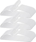 Plastic Clothes Hangers Space Saving Short Neck Hanger, Anti-Slip Heavy-Duty Slim Closet Thin Hangers, Coat Hanger for College Dorms, Homes & More, Enhances Closet Space(30Pack)
