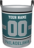 Custom Philadelphia Laundry Hamper Personalized Laundry Basket Customized Name And Number Collapsible Storage Basket for Bedroom Bathroom Living Room Gifts