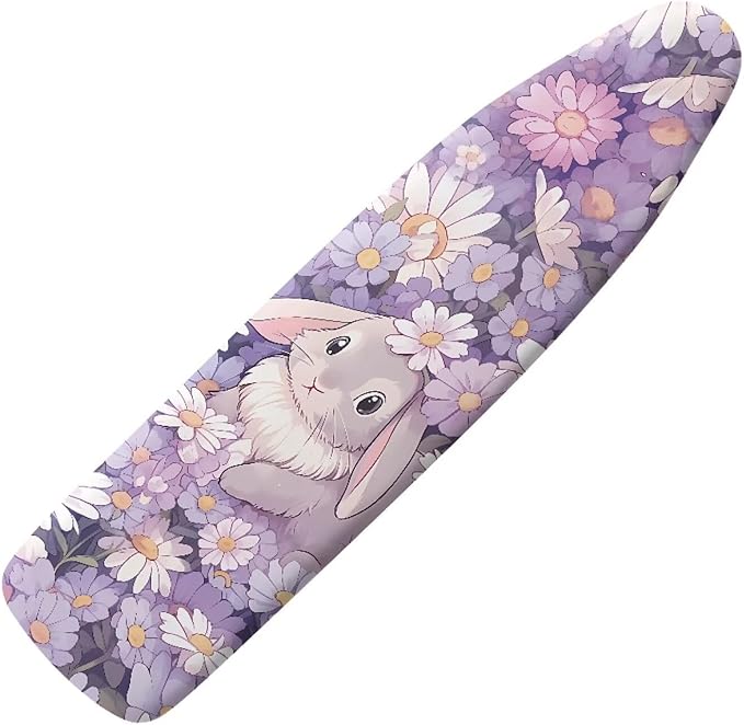 Daisy Bunny Iron Board Cover for Easter Standard Size Elastic Edge for Snug and Secure Fit, Music Note Iron Board Cover for Standard Easy to Install