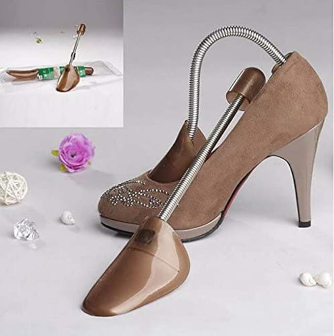 FONHERILI WAJJ 10 Pairs Practical Adjustable Length Women Shoe Tree Stretcher Holder Shaper Support(Spring Women Brown)