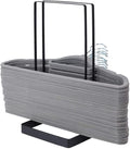 Hanger Organizer, Large Capacity Hanger Stacker Rack for Closet Laundry Room, Stainless Steel Detachable Hanger Storage Organizer Holder, Can accommodate 80 Wire Hangers