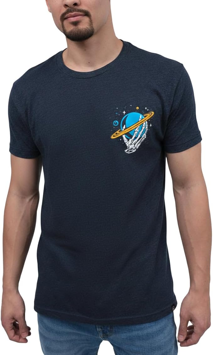 INTO THE AM Graphic Tees for Men S - 4XL Premium Short Sleeve Colorful T-Shirts Trippy Space Designs