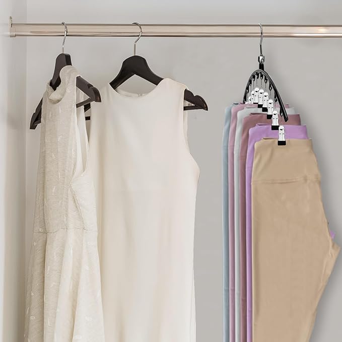 POZEAN Tank Top Hanger, Space Saving Bra Hangers, Non-Slip Closet Organizers and Storage for Camisoles Swimsuits Scarves Ties Strappy Dress (6 Pack)