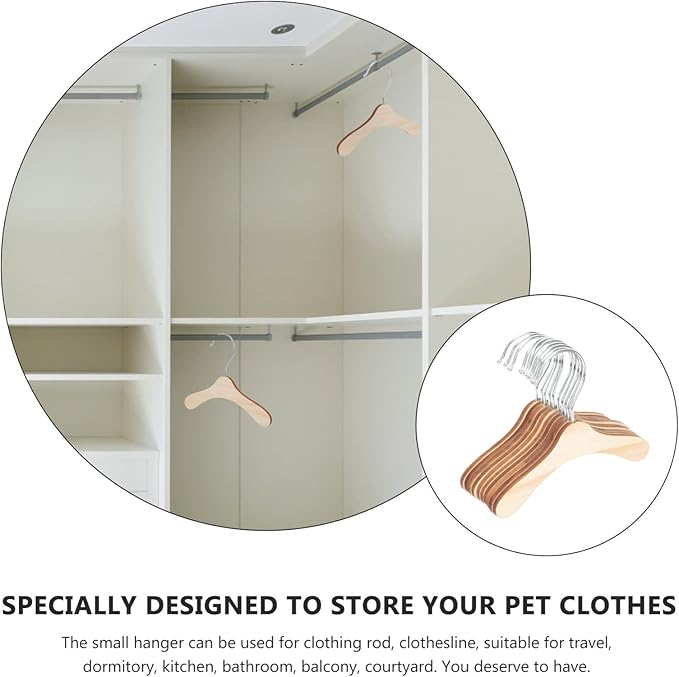 10pcs Pet Hanger Clothes Hangers Replaceable Dog Clothes Daily Portable Cat Portable Household