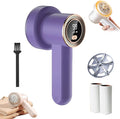 Fabric Shaver, Rechargeable Fabric Shaver,Fuzz Remover Fabric Shaver,Electric Fabric Shaver Rechargeable,Clothes Shaver Pill Remover for Clothes, Couch,Etc. (Purple)