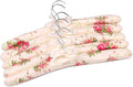 Padded Hangers for Women Clothing,5PCS Clothes Hangers Printed Bow Padded Hanger Thickened Non-Slip Wedding Dress Hanger for Closet Bedroom